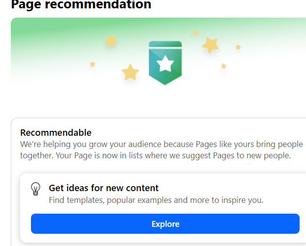 Page recommendation